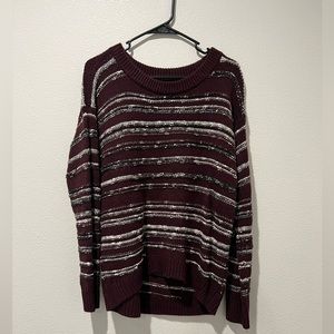 5/$10! Calvin Klein Knitted Stripped Sweater Size Medium